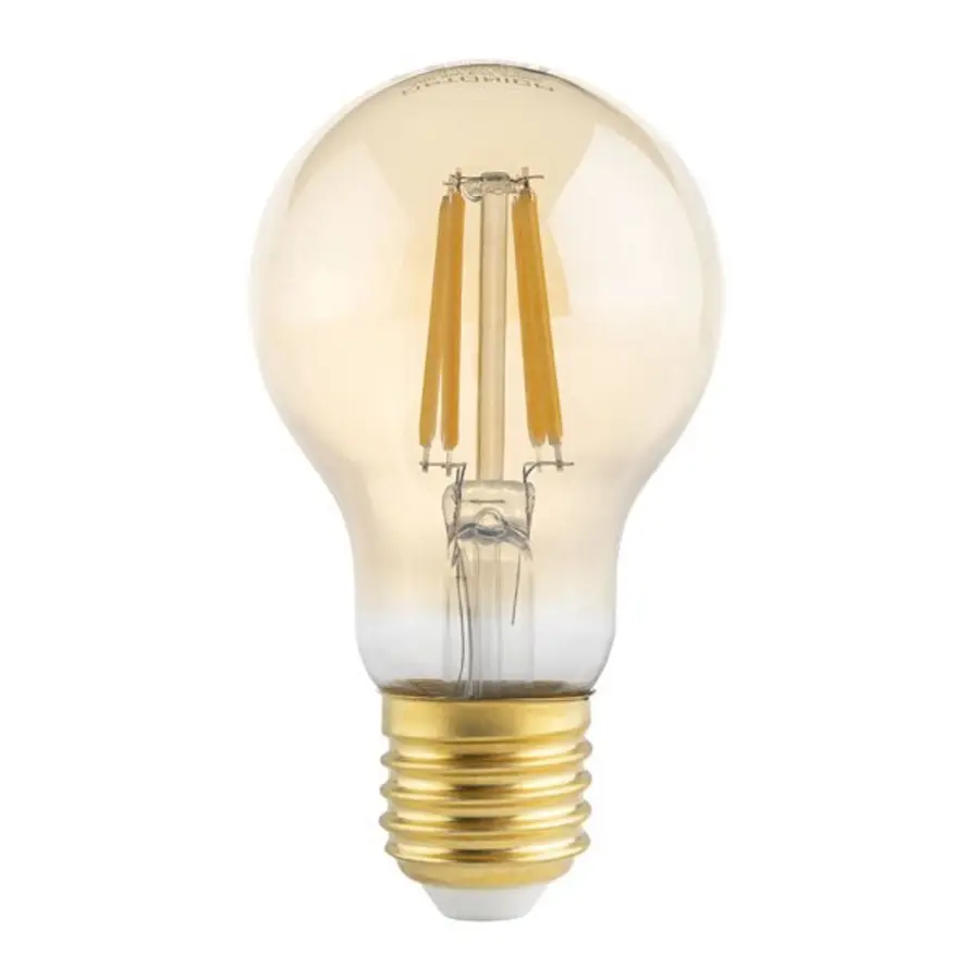 Ampoule E27 A60 8W verre doré Lumière Jaune