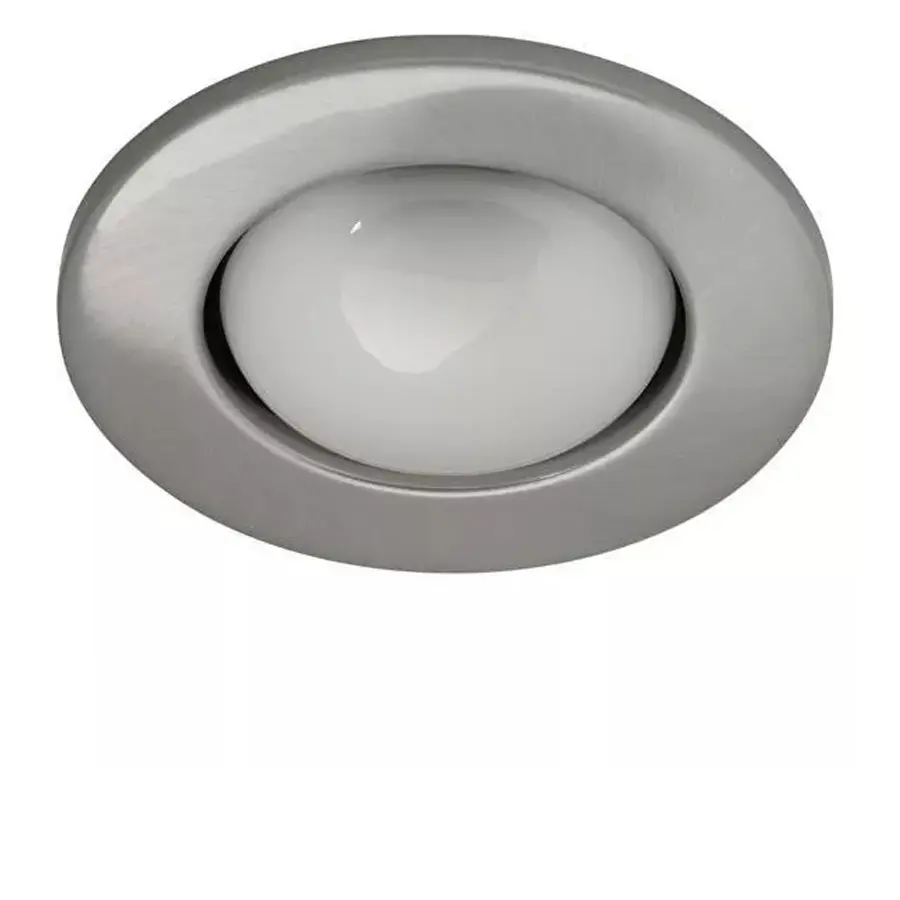 Spot Encastré Rago en Tôle d'acier Chrome Mat