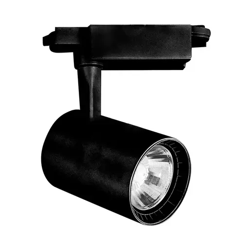 [EL0070]  Spot LED 20W noir pour rail électrique Lumière Blanche Naturelle