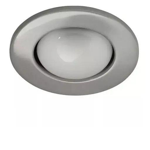 [EL0021] Spot Encastré Rago en Tôle d'acier Chrome Mat