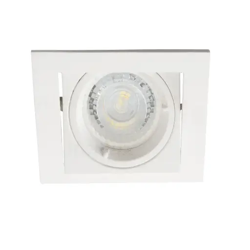 [EL0044]  Spot Encastré Alren Gx5,3/GU10 Carré en Aluminium Blanc